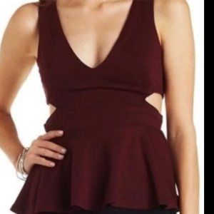 Charlotte Russe Peplum Tank Top